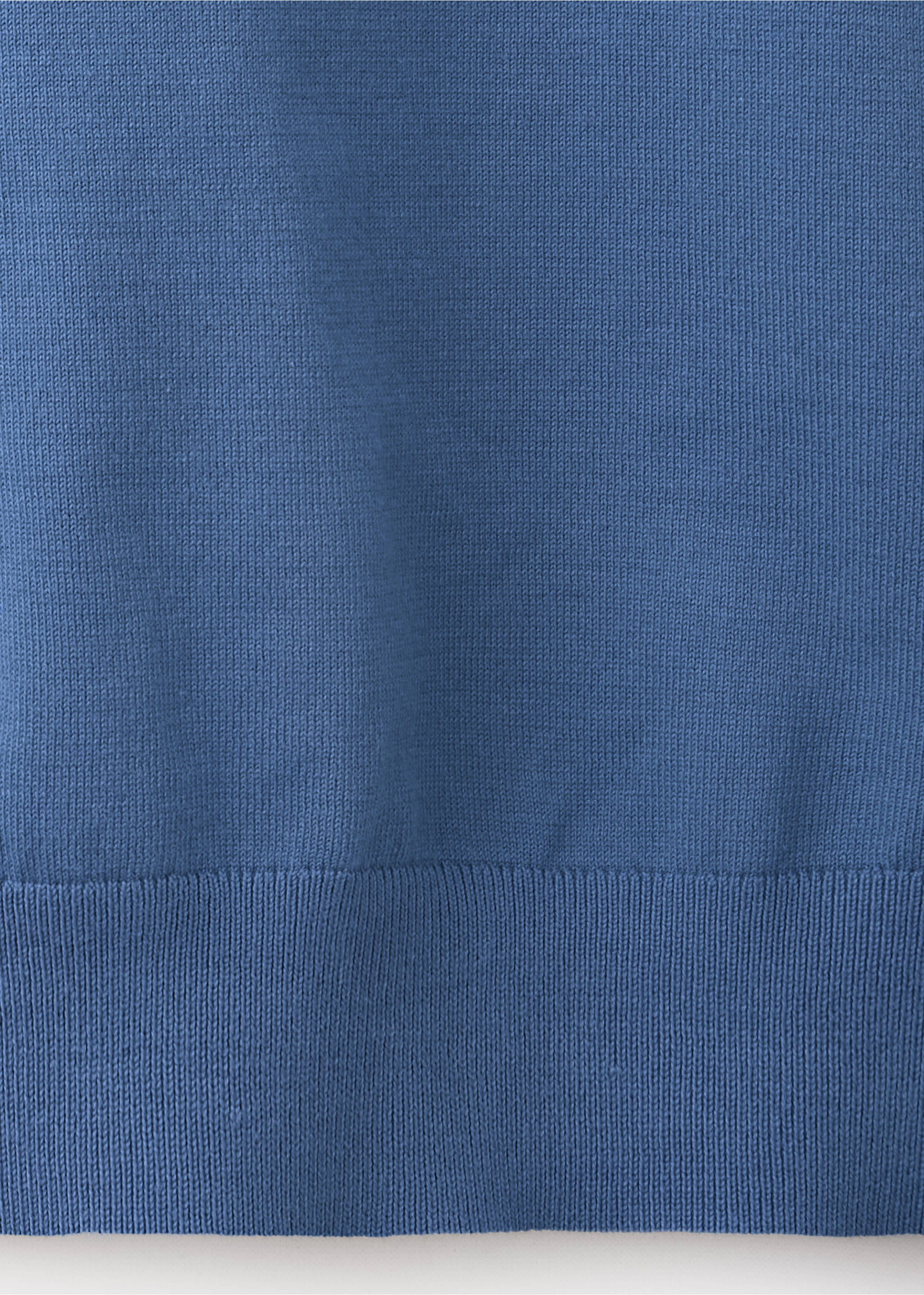 T-shirt 100 % coton en maille fine - Détail de l'article 0, Bleu indigo. Ref: 37046357-00.