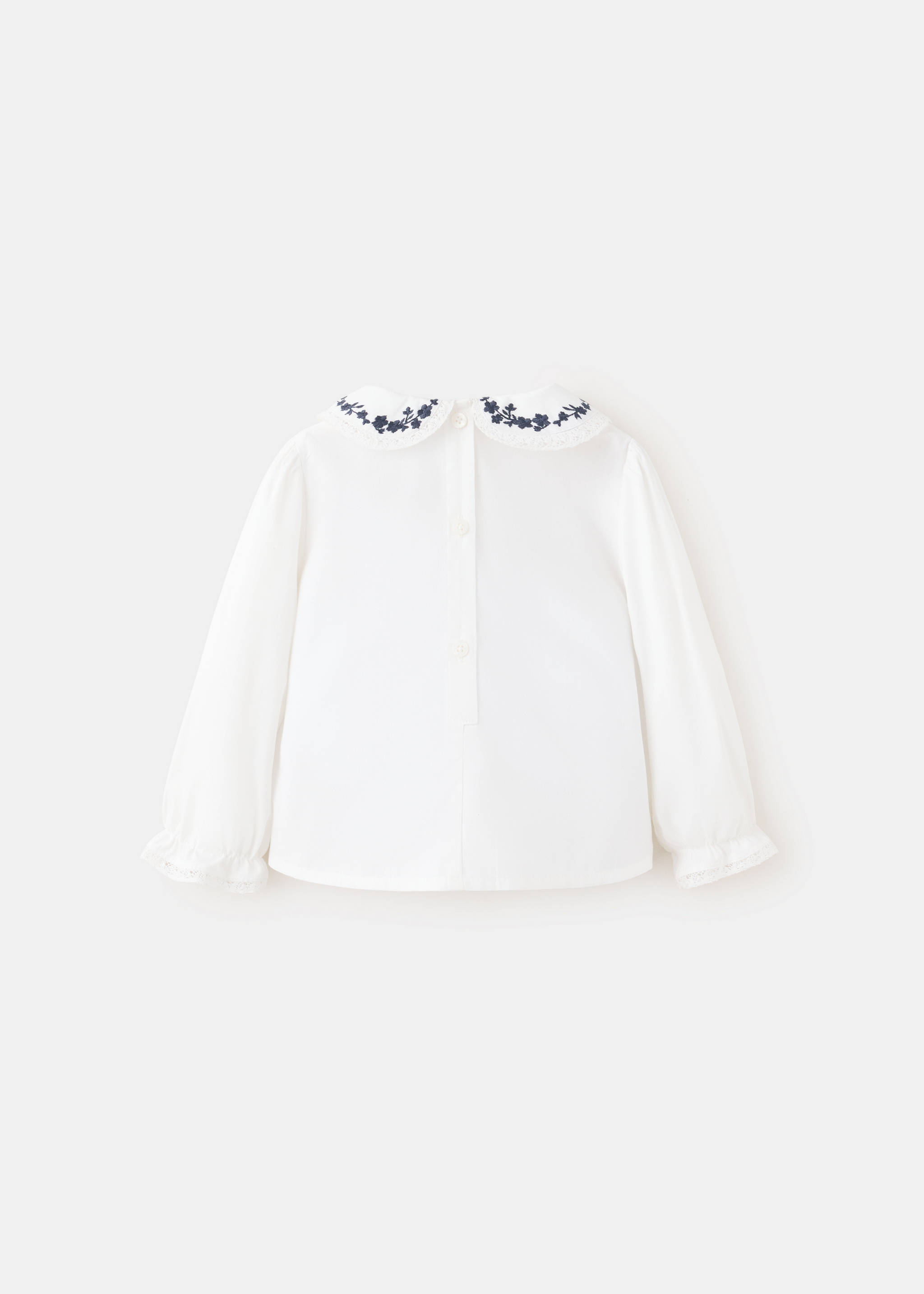 Embroidered cotton blouse - Reverse of the article