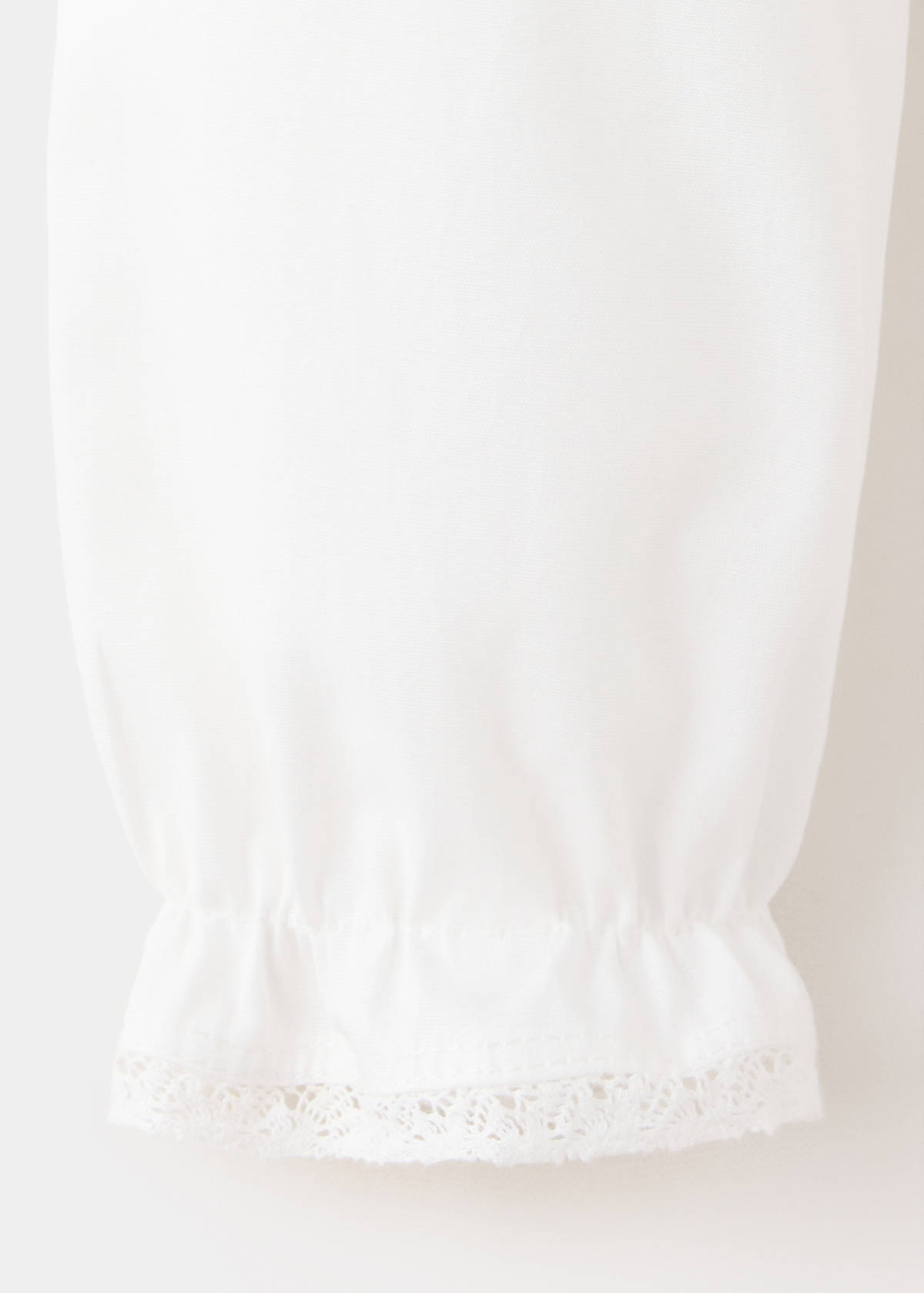 Embroidered cotton blouse — Off White