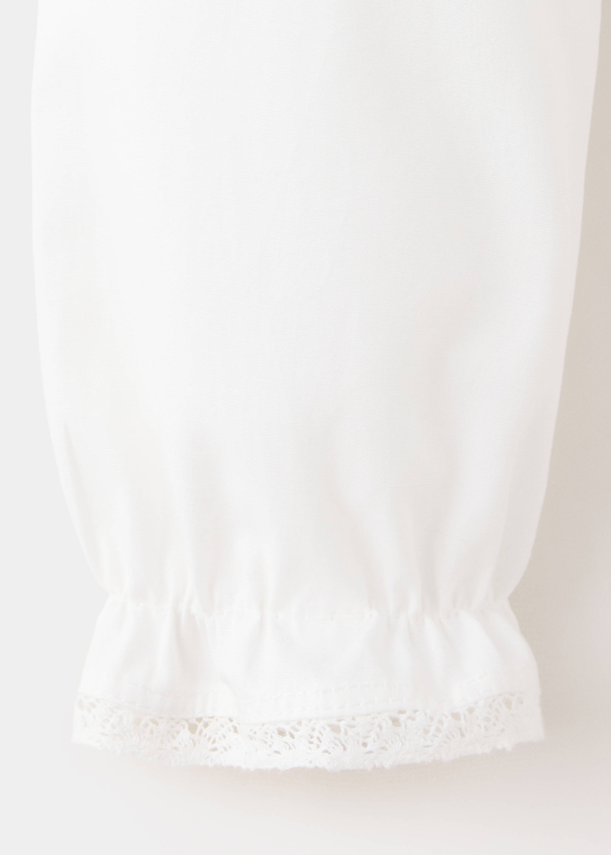 Embroidered cotton blouse - Details of the article 0