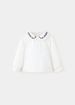 Embroidered cotton blouse — Off White 2