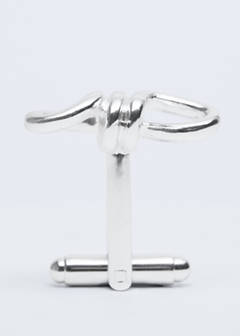 Metal knot cufflinks — Silver 4
