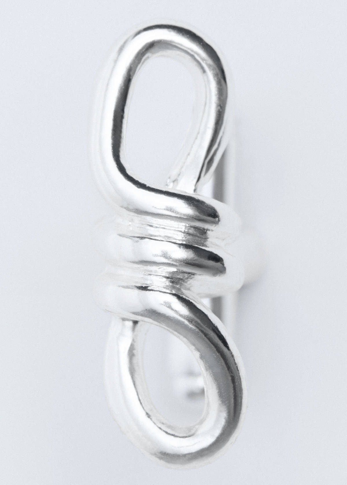 Metal knot cufflinks — Silver