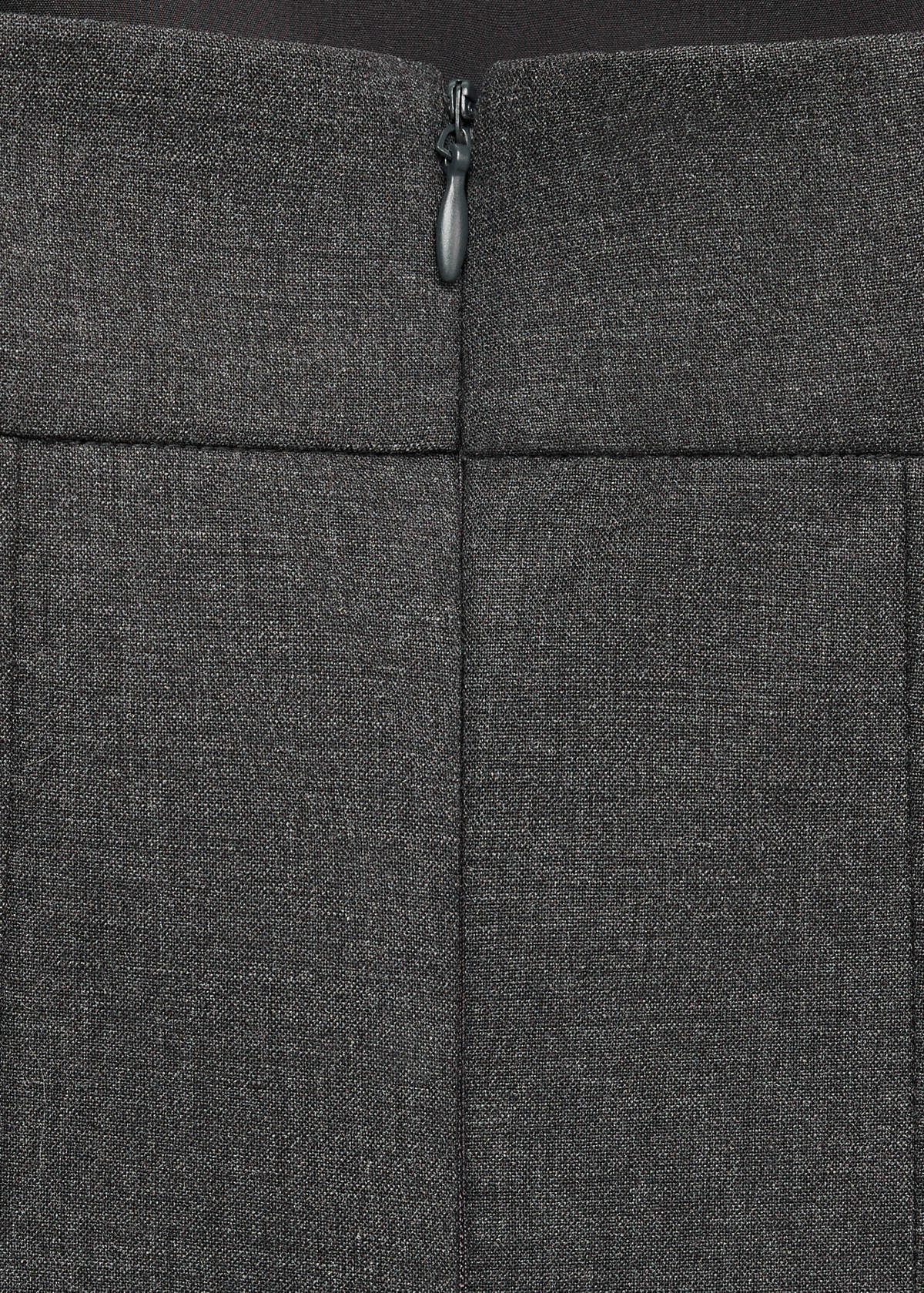 Wool dress with decorative seams — Grey