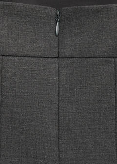 Wool dress with decorative seams — Grey 8