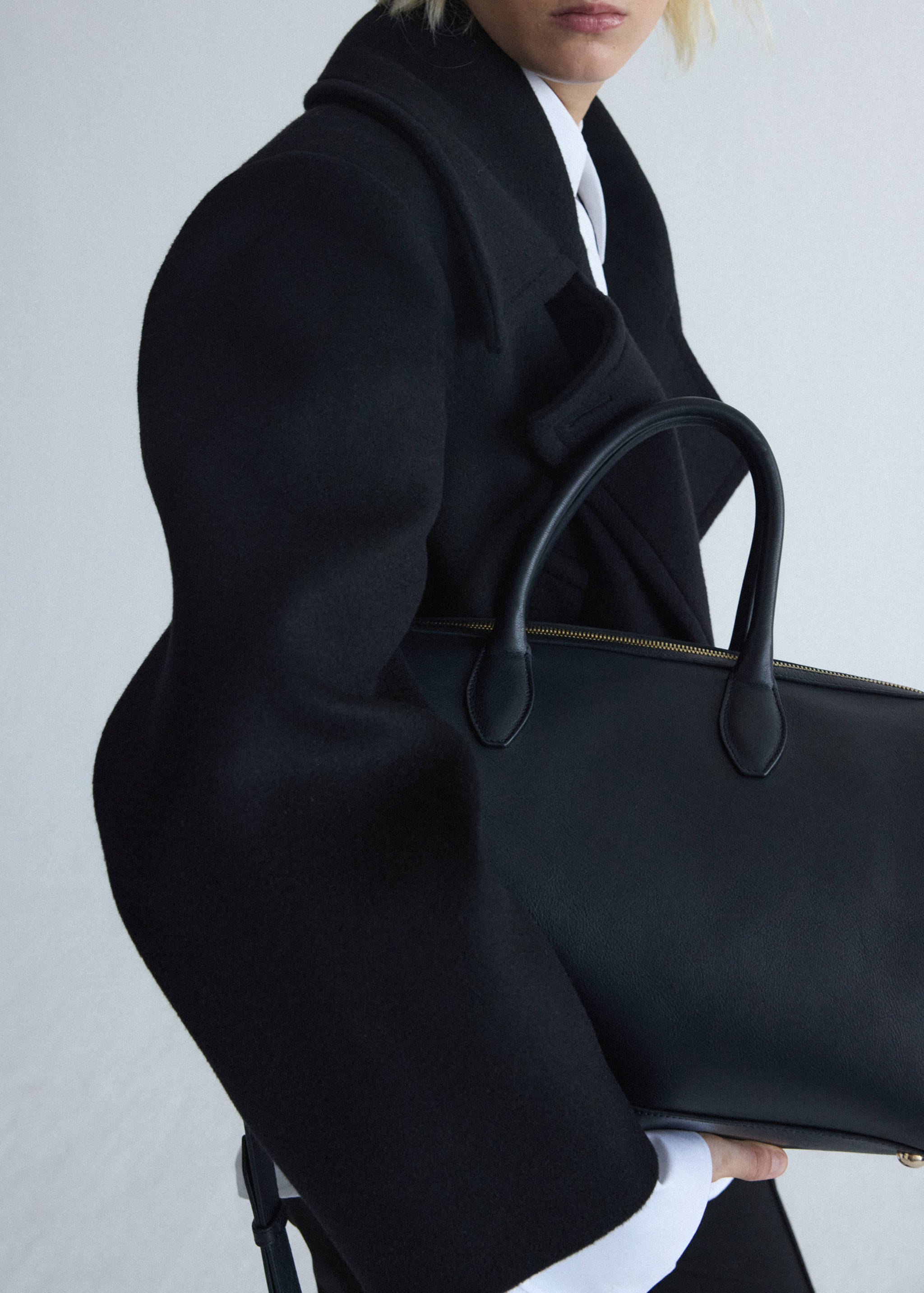 Manteau laine ceinture - Détail de l'article 1
