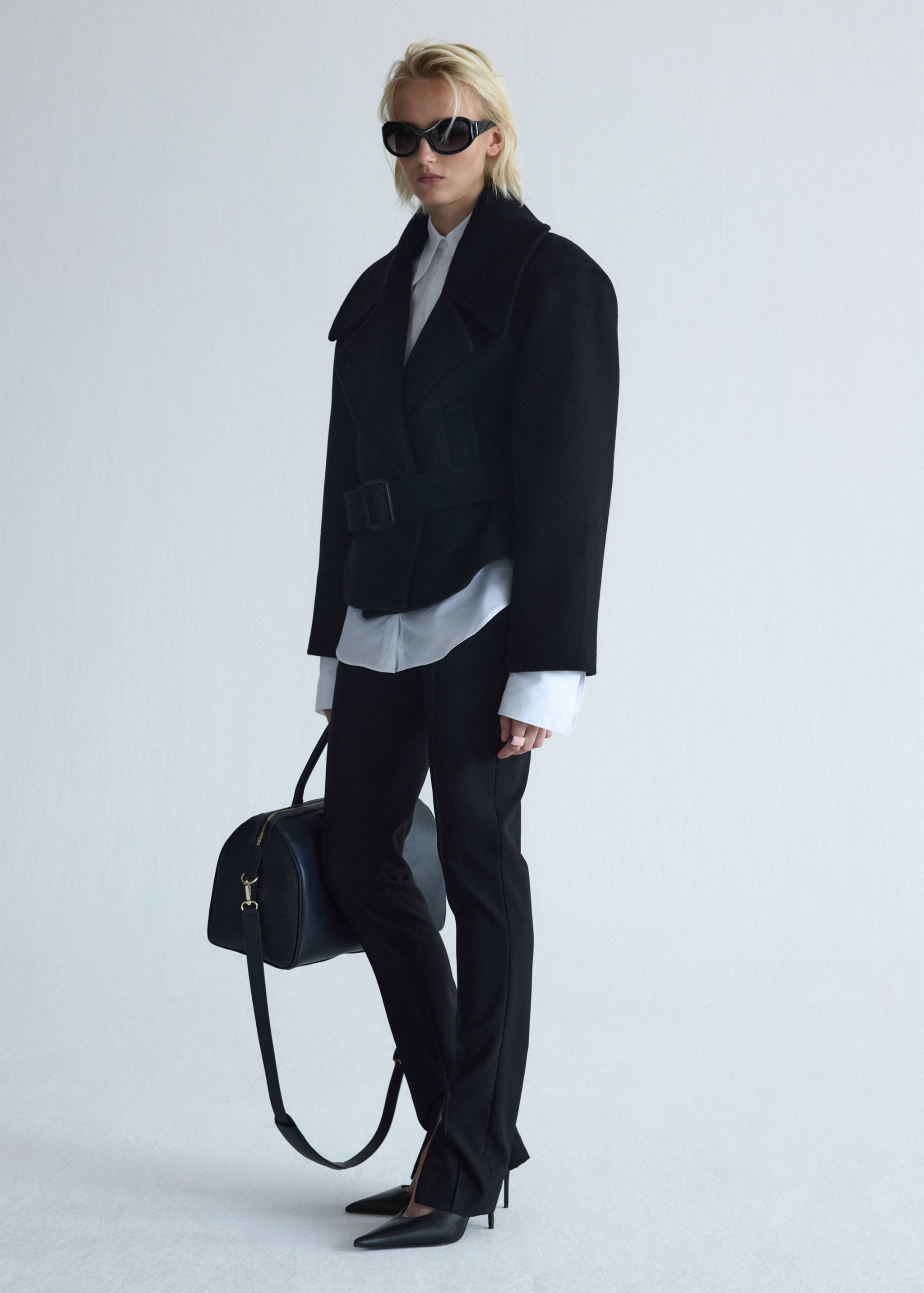 Manteau laine ceinture - Détail de l'article 3