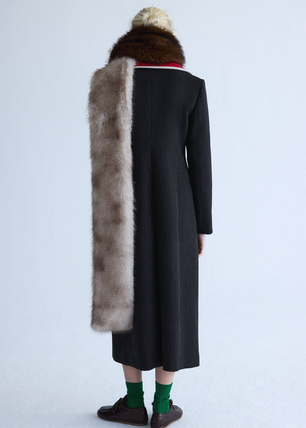 Tailored wool coat — Grey