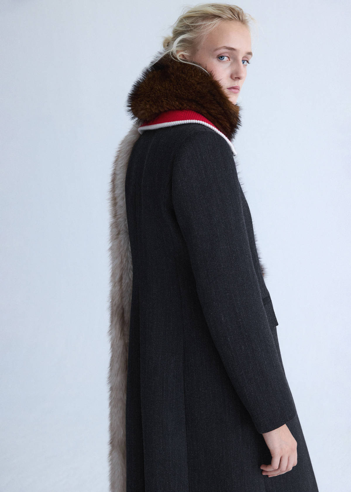 Tailored wool coat — Grey