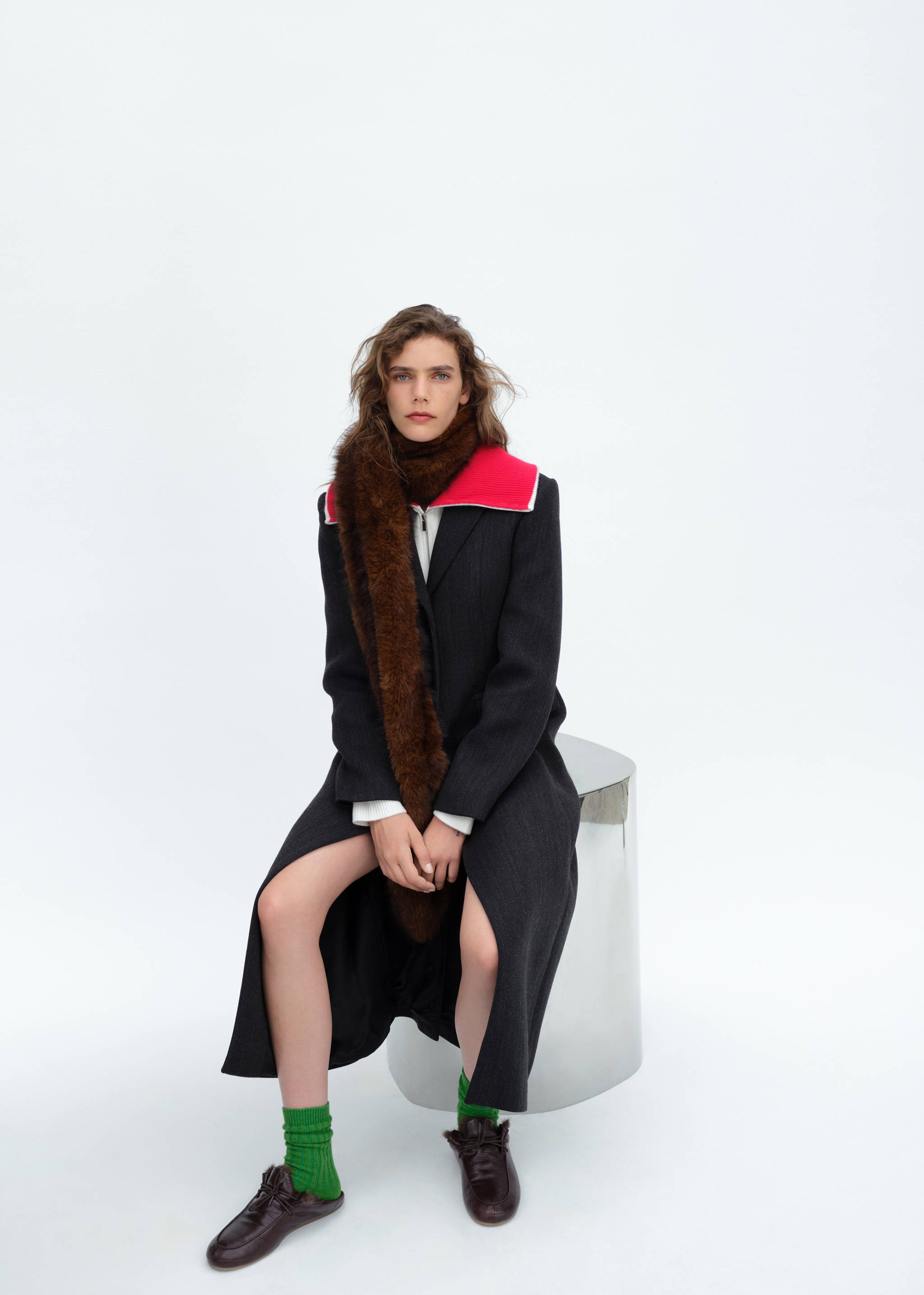 Manteau laine ajusté - Plan général