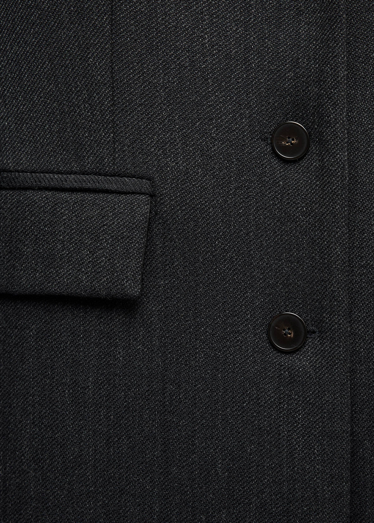 Tailored wool coat — Grey
