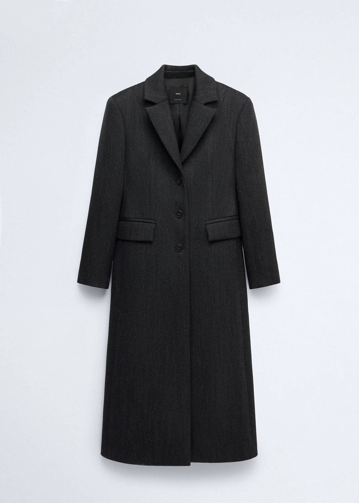 Tailored wool coat — Grey