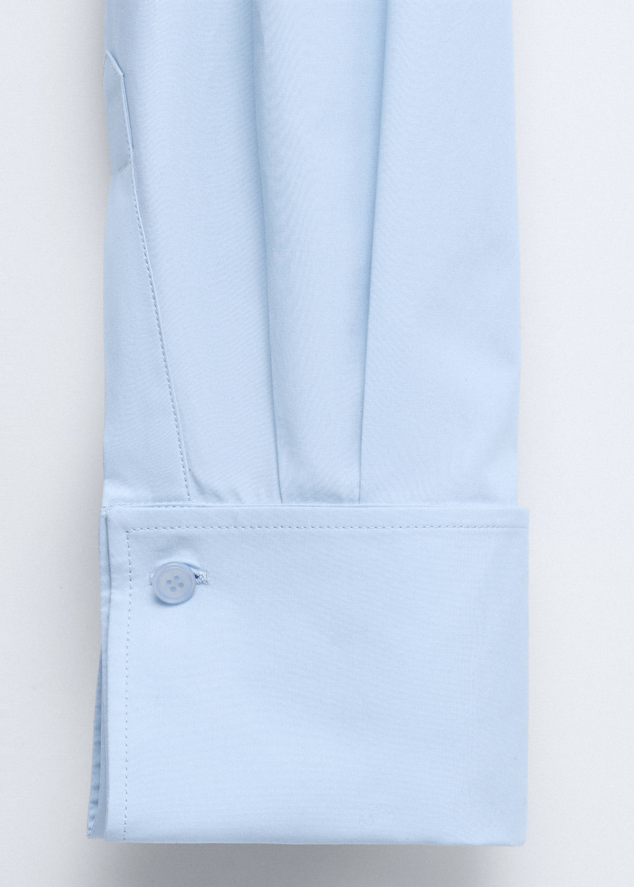 Straight poplin shirt - Details of the article 0