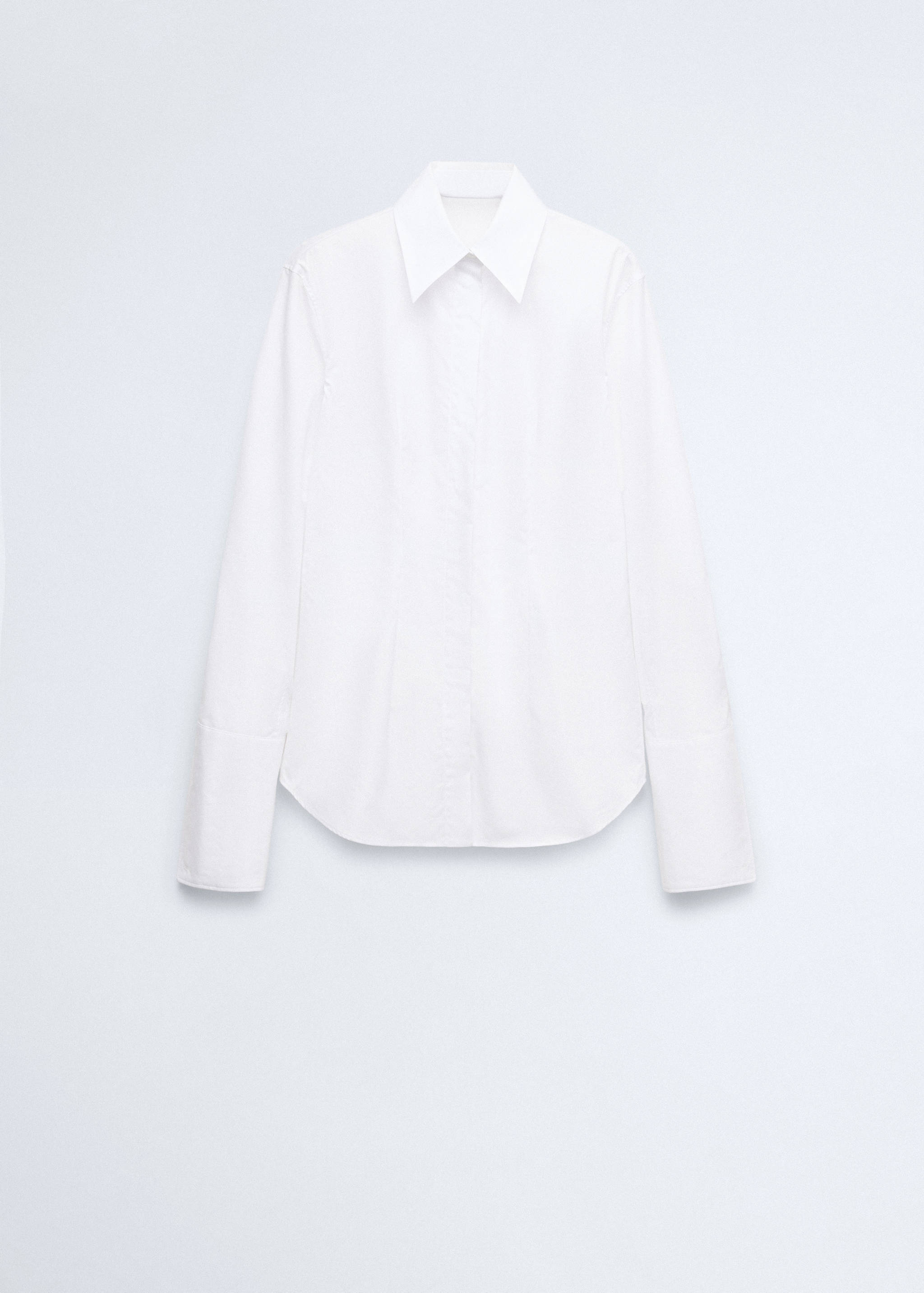 Fitted cotton shirt - Article without model
