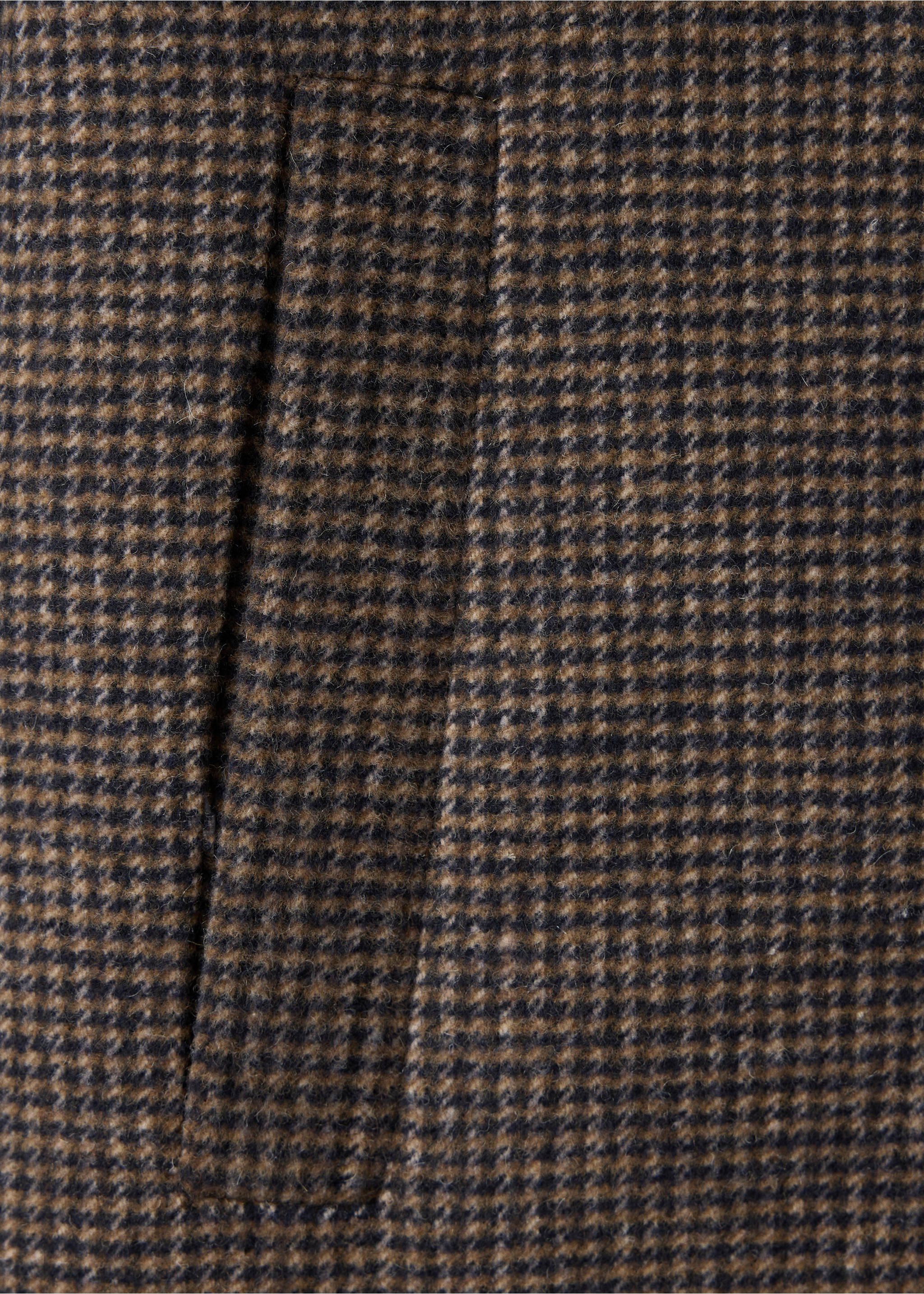 Double-breasted wool coat - Details of the article 0, Medium Brown. Ref: 37046722-00.