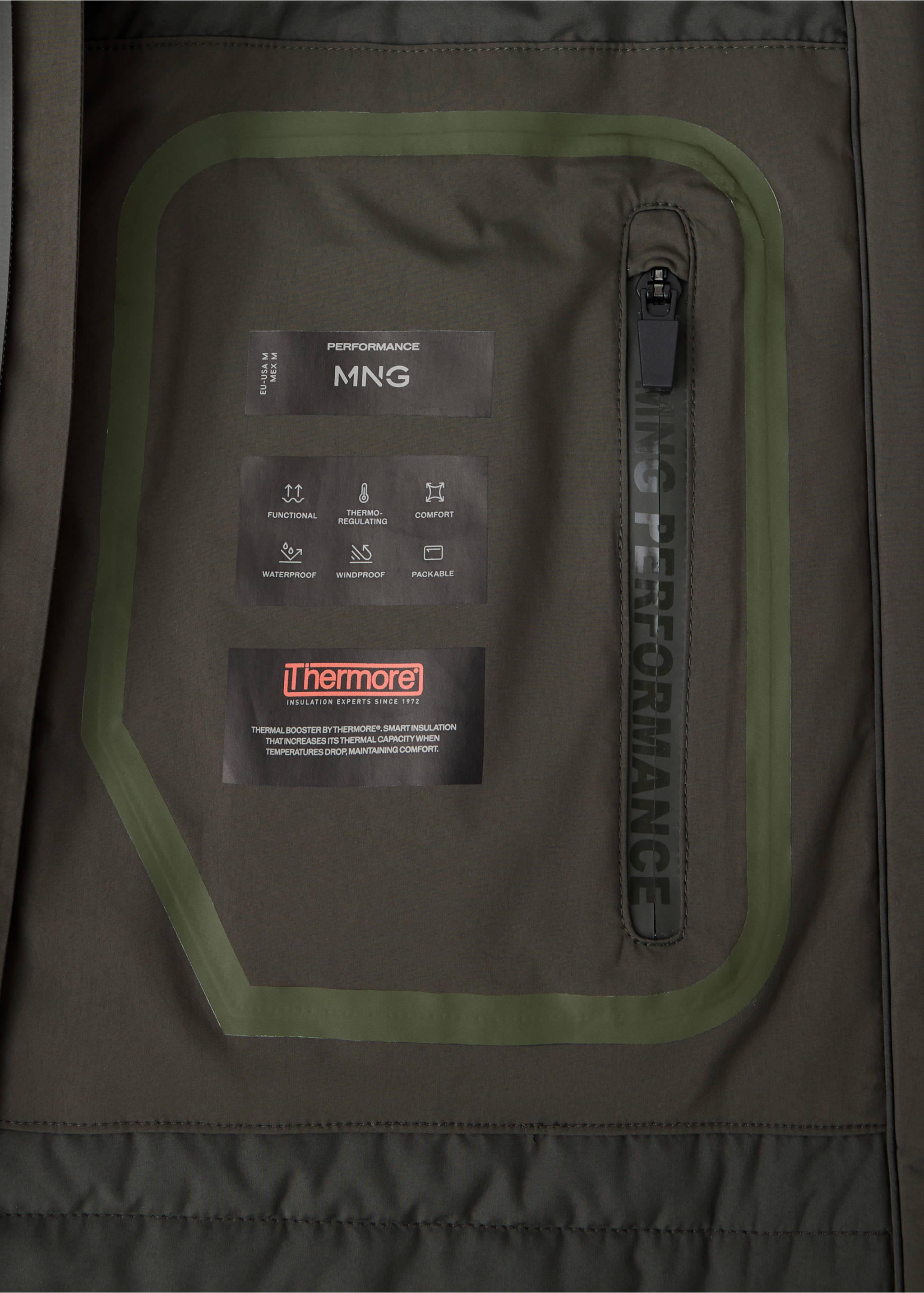 Veste module - Détail de l'article 0, Vert foncé. Ref: 37046723-00.