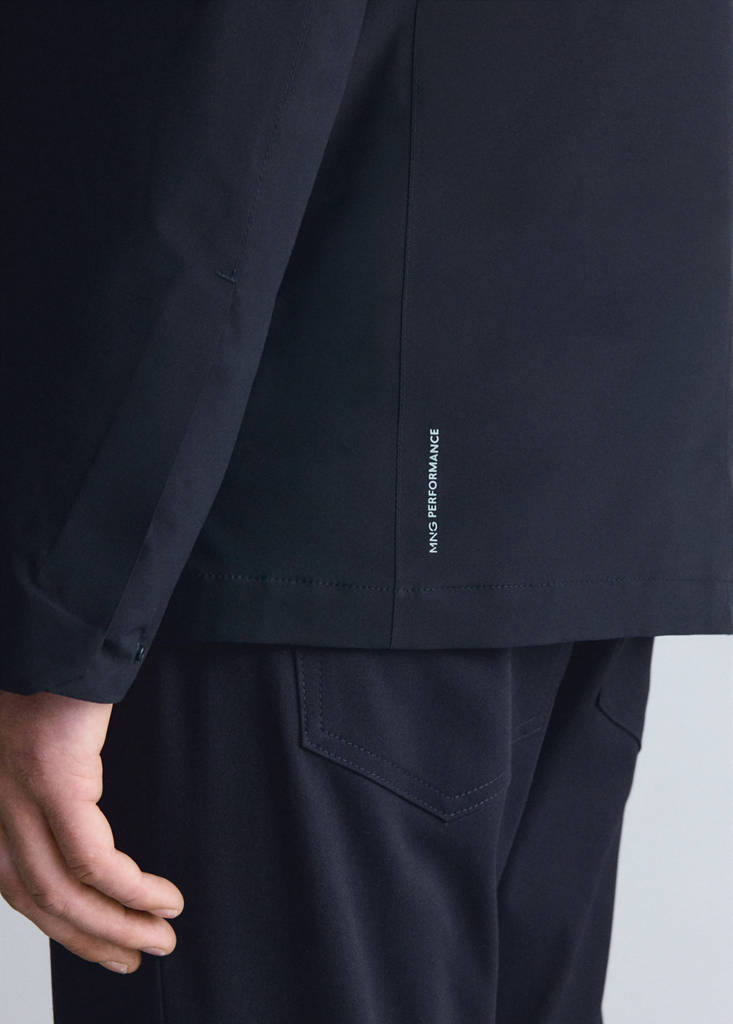Packable water-repellent padded Thermolite® jacket — Night Blue