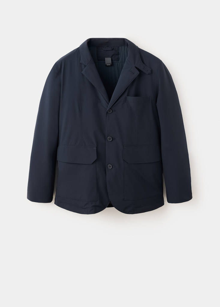 Packable water-repellent padded Thermolite® jacket — Night Blue