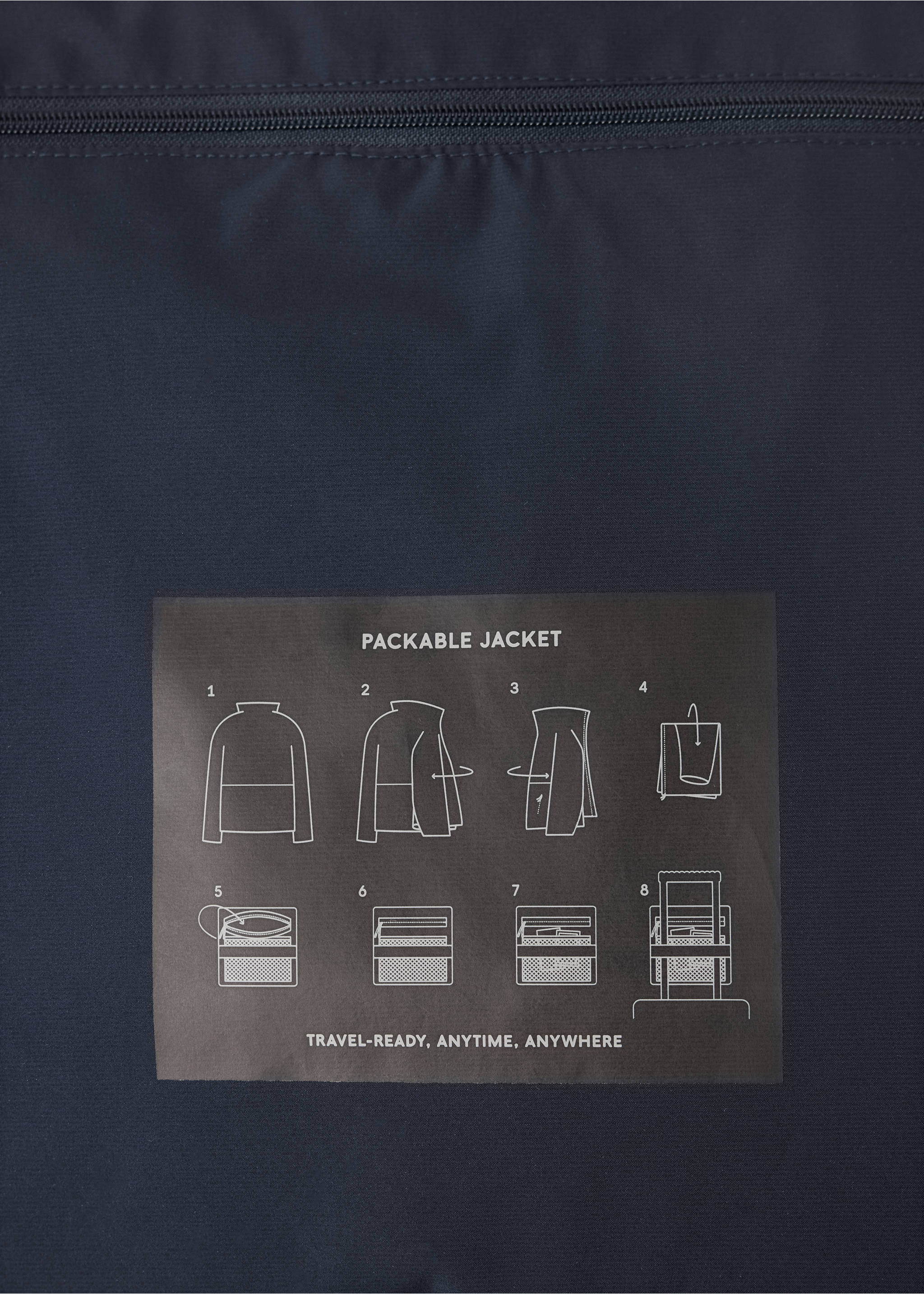 Packable water-repellent padded Thermolite® jacket - Details of the article 0, Night Blue. Ref: 37046724-00.