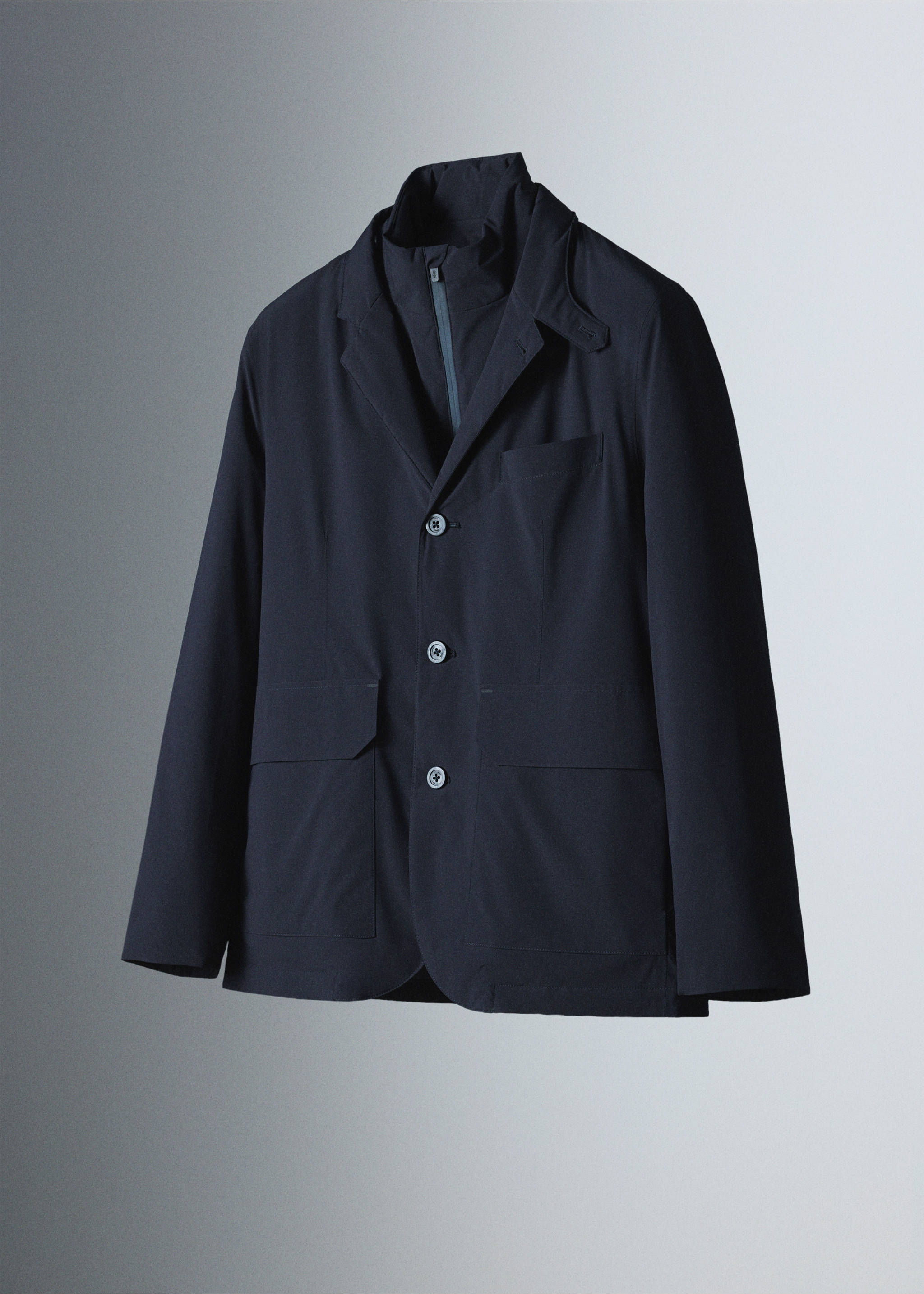 Veste matelassée compressible et imperméable Thermore® - Détail de l'article 5, Bleu nuit. Ref: 37046724-00.