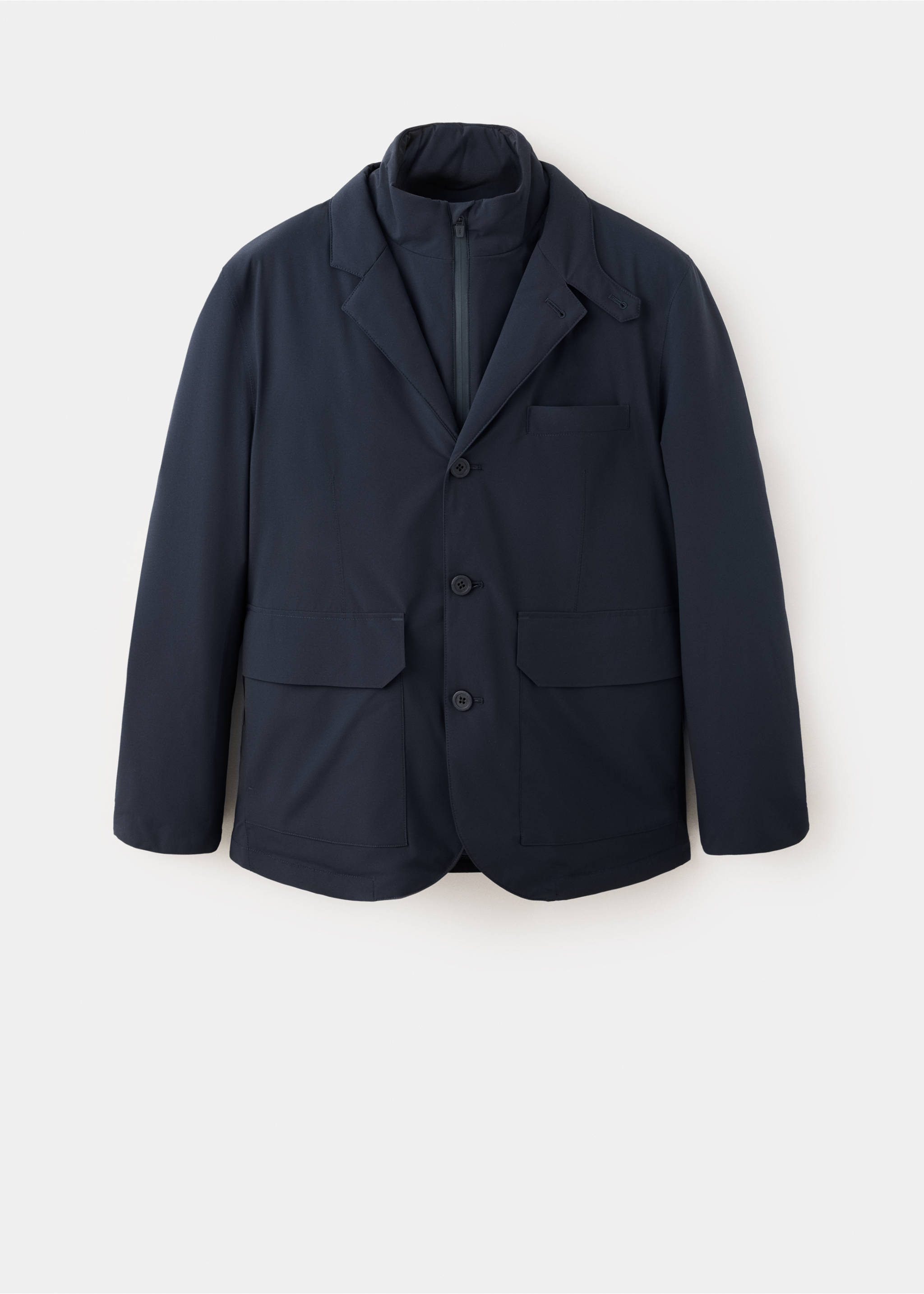Packable water-repellent padded Thermolite® jacket - Article without model, Night Blue. Ref: 37046724-00.