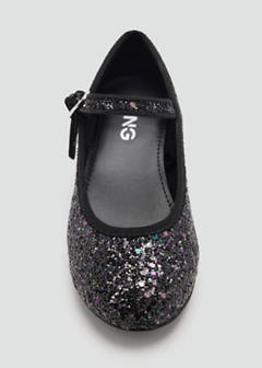 Heeled glitter shoe — Black 5