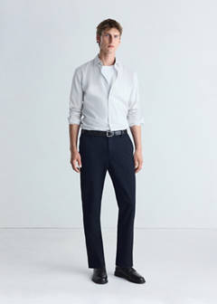 Slim fit comfort stretch non-iron shirt — White 2