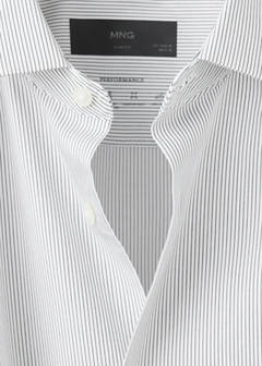 Slim fit comfort stretch non-iron shirt — White 8