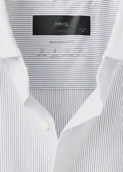Slim fit comfort stretch non-iron shirt — White 9
