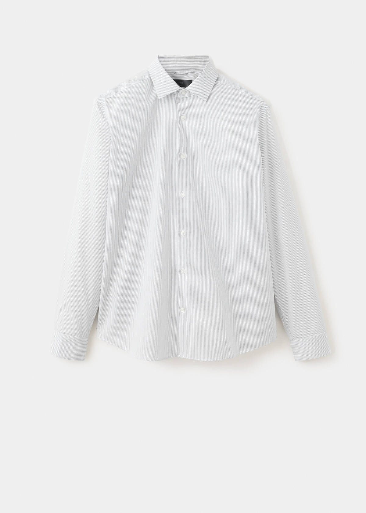 Slim fit comfort stretch non-iron shirt — White
