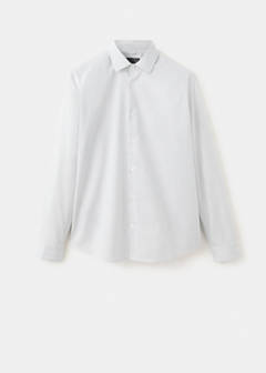 Slim fit comfort stretch non-iron shirt — White 7