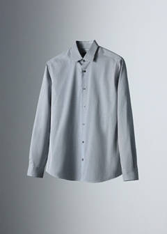 Slim fit comfort stretch non-iron shirt — Night Blue 7