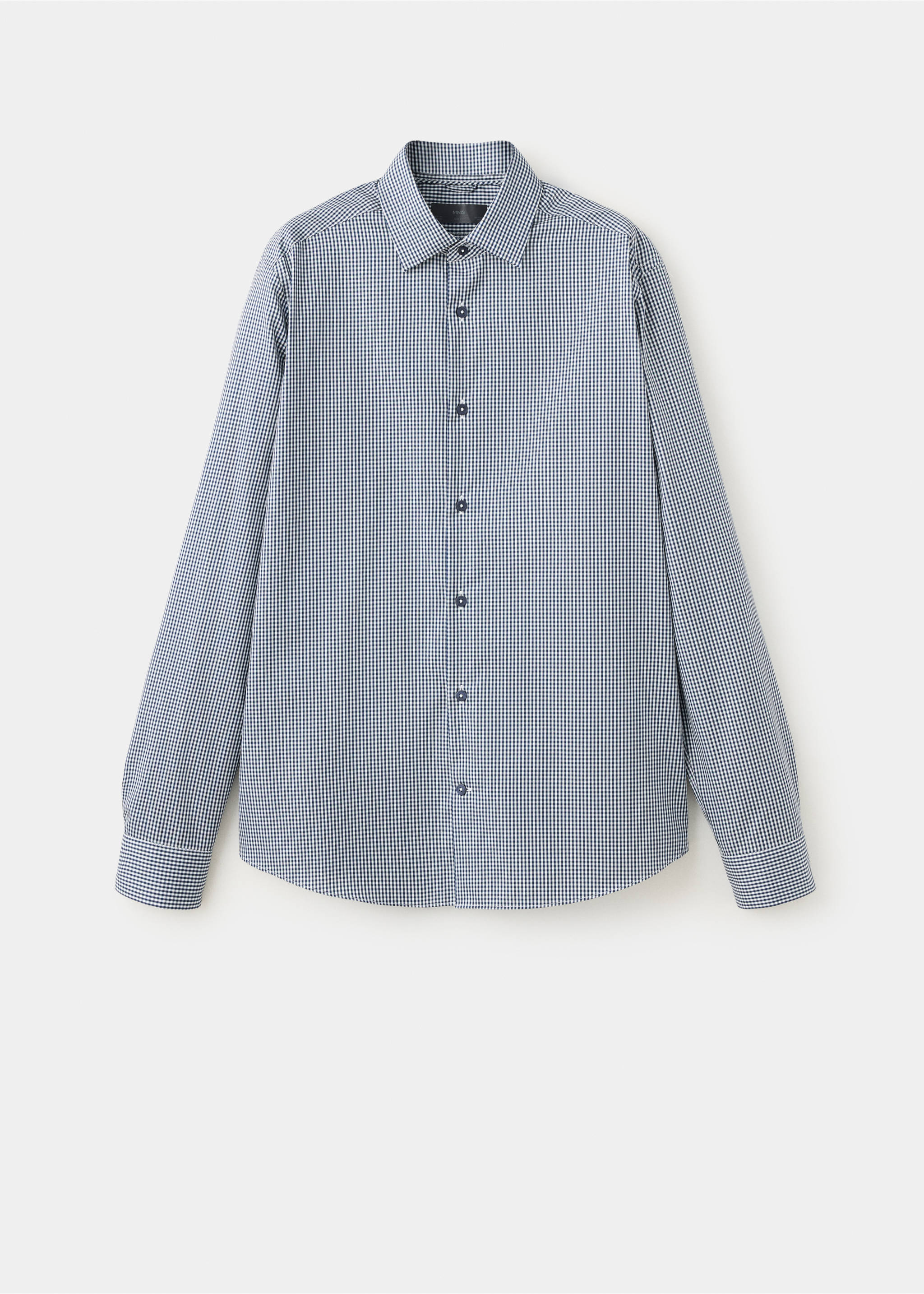 Chemise slim fit coton rayée - Article sans modèle, Bleu nuit. Ref: 37046726-00.