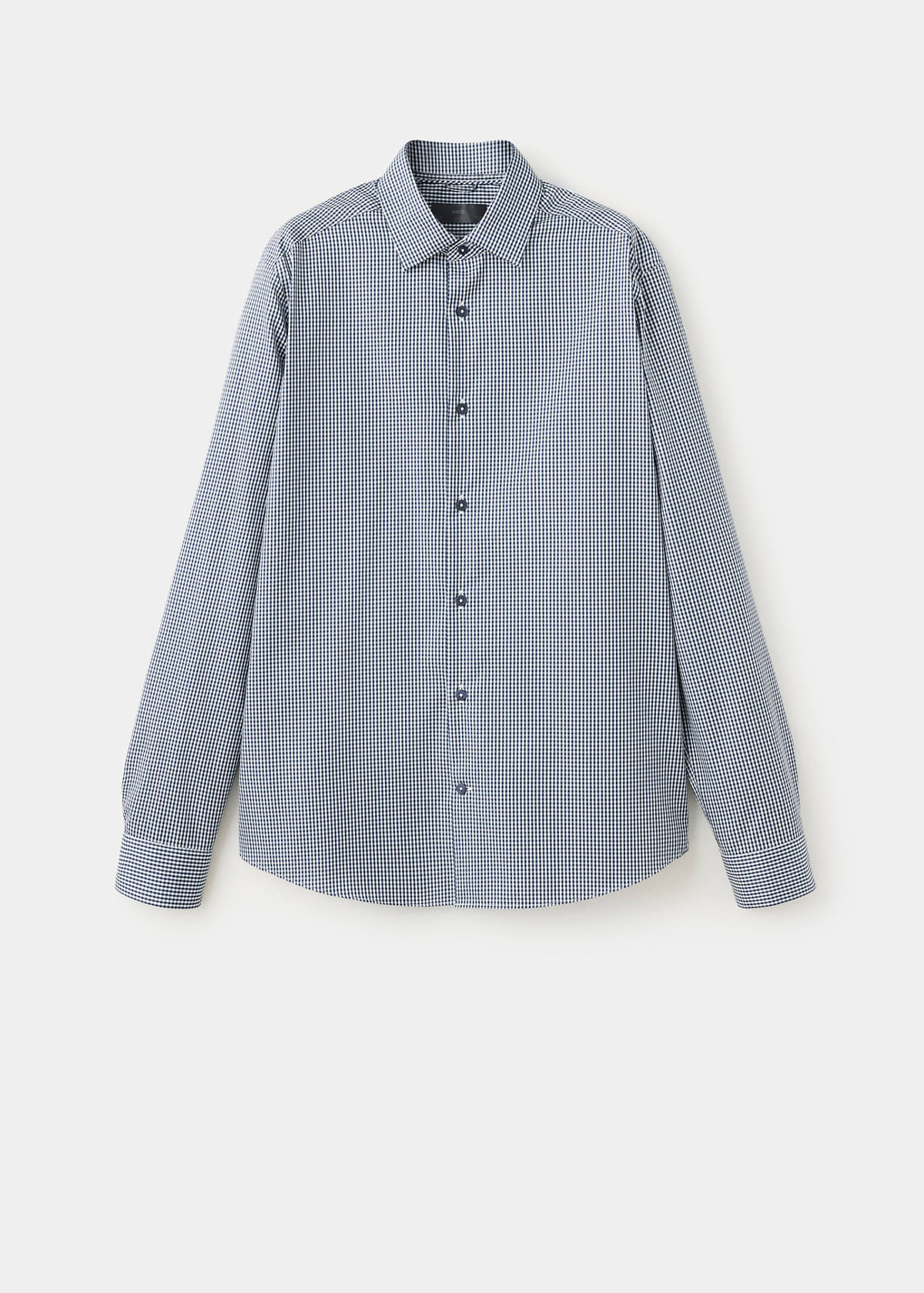 Slim fit comfort stretch non-iron shirt — Night Blue