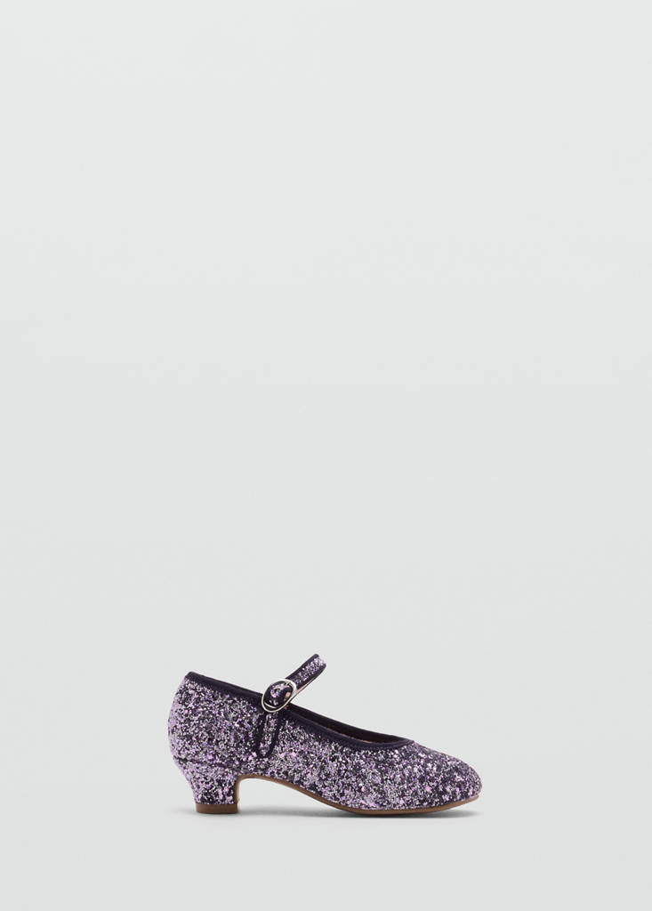 Heeled glitter shoe — Light/Pastel Purple