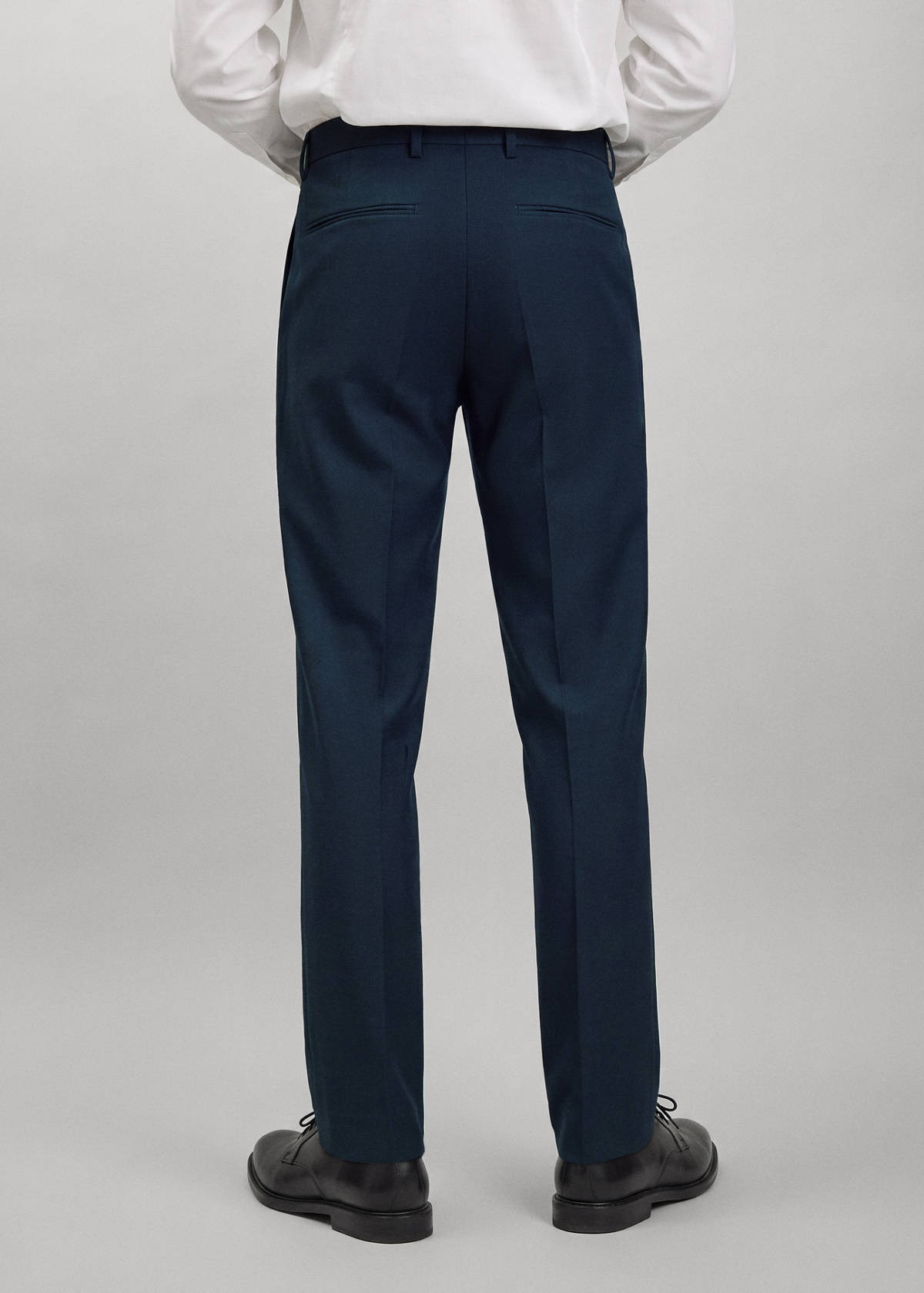 Straight suit trousers — Navy