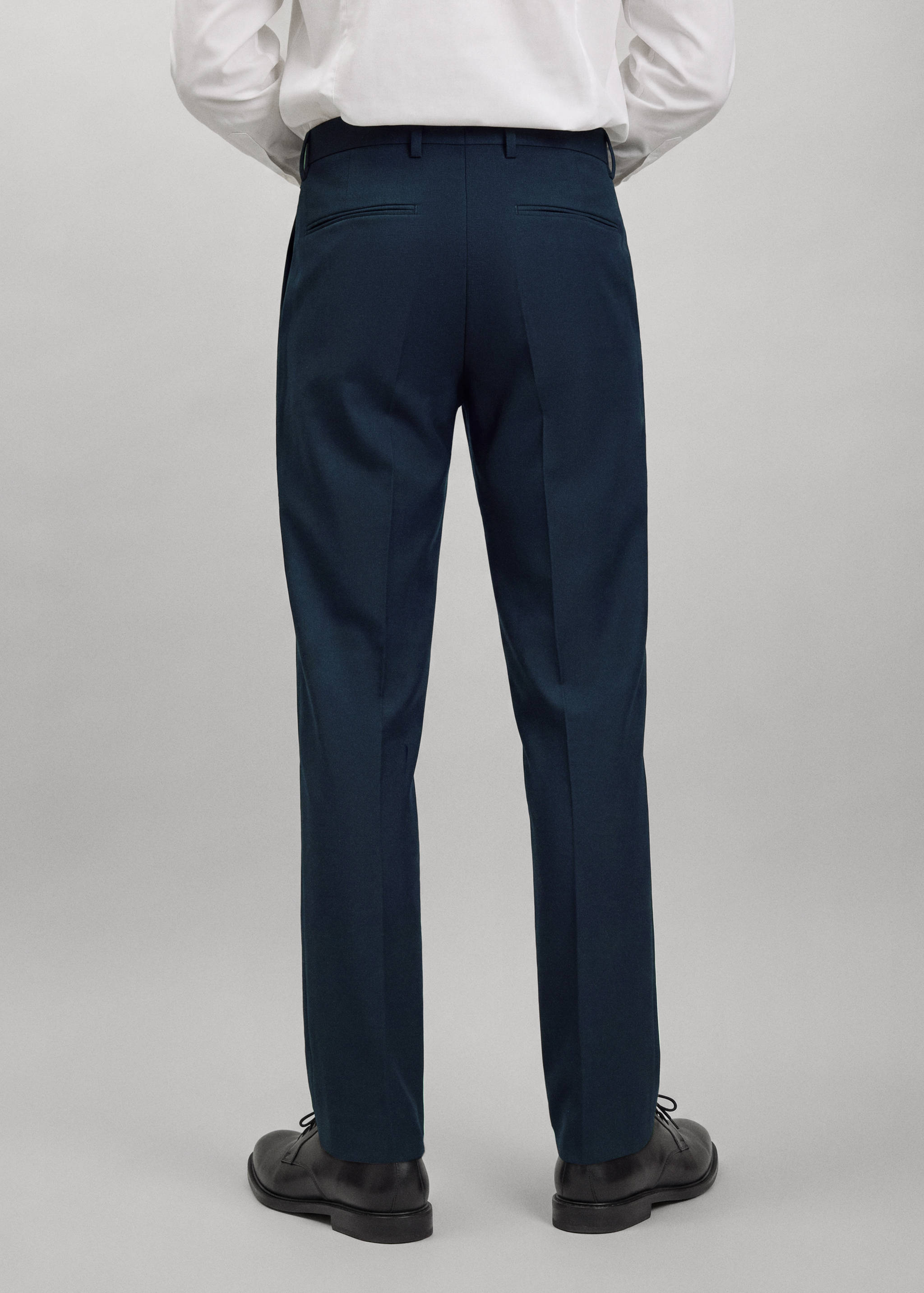 Straight suit trousers - Reverse of the article