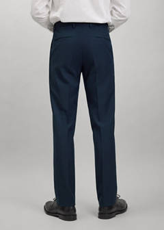 Straight suit trousers — Navy 4