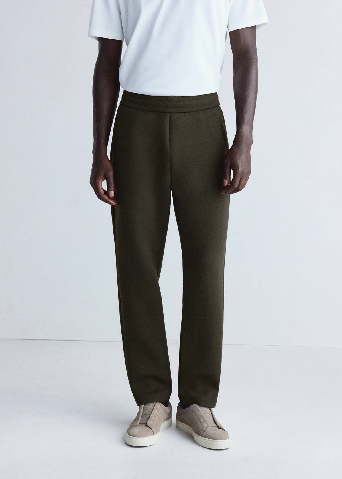 Thermolite® neoprene-effect joggers — Khaki