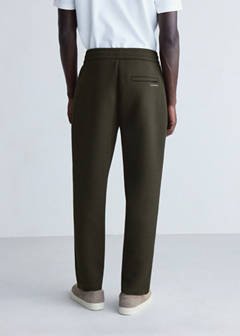 Thermolite® neoprene-effect joggers — Khaki 3