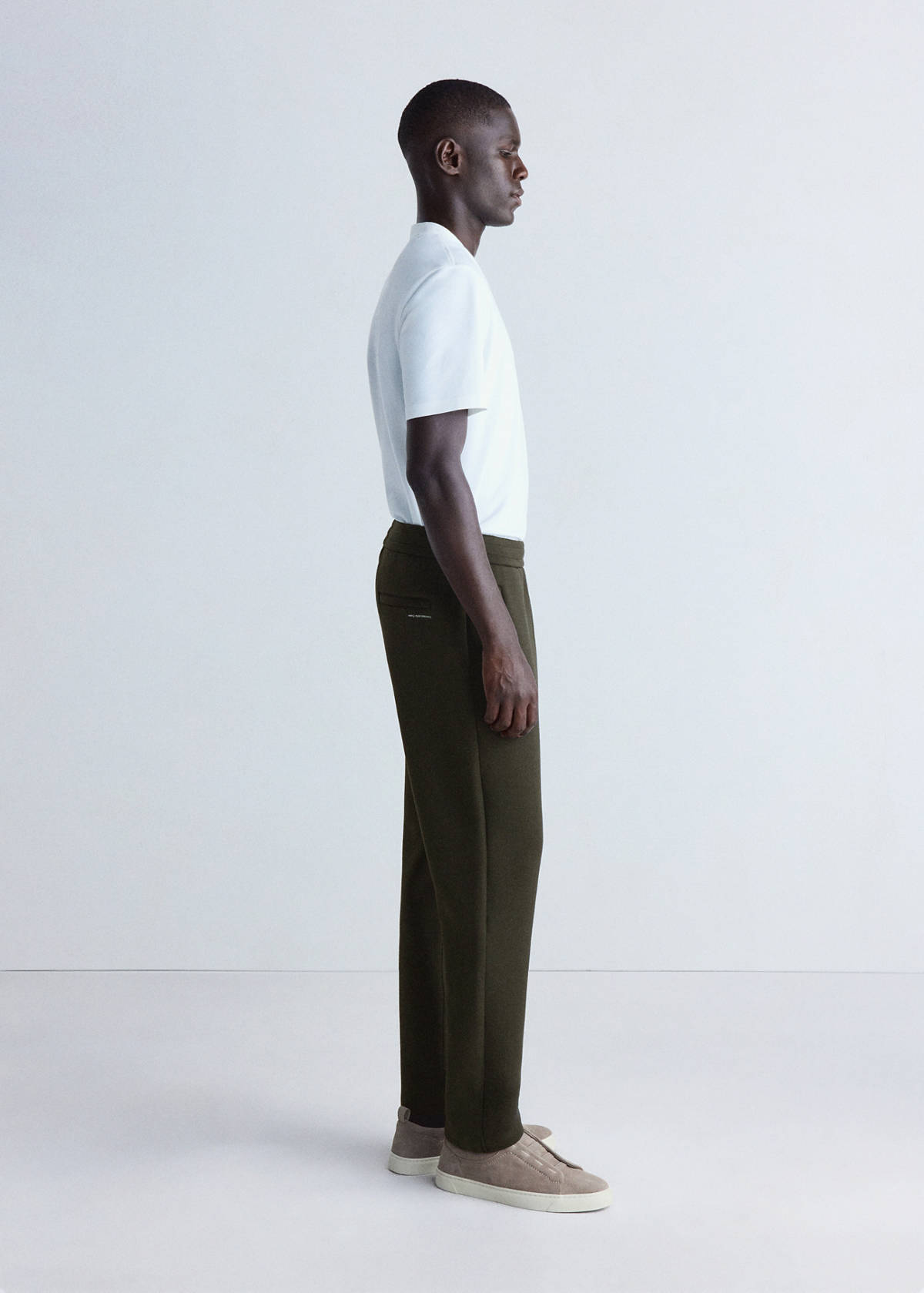 Thermolite® neoprene-effect joggers — Khaki