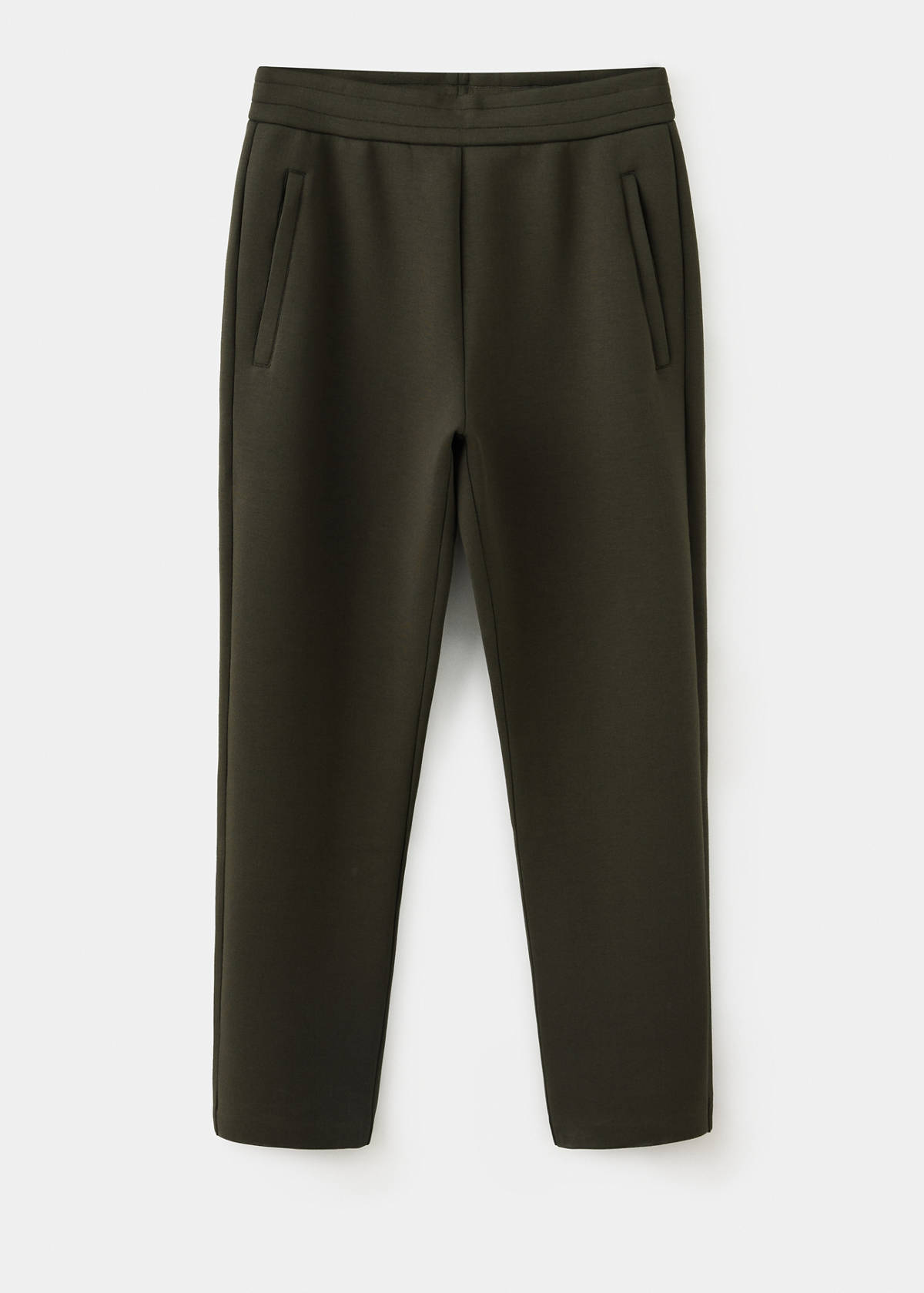 Thermolite® neoprene-effect joggers — Khaki