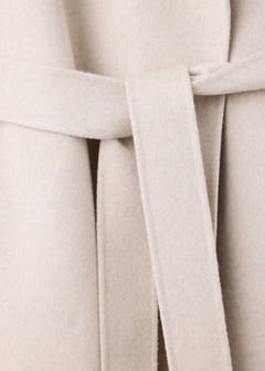 Handmade wool coat with belt — Light/Pastel Grey 9