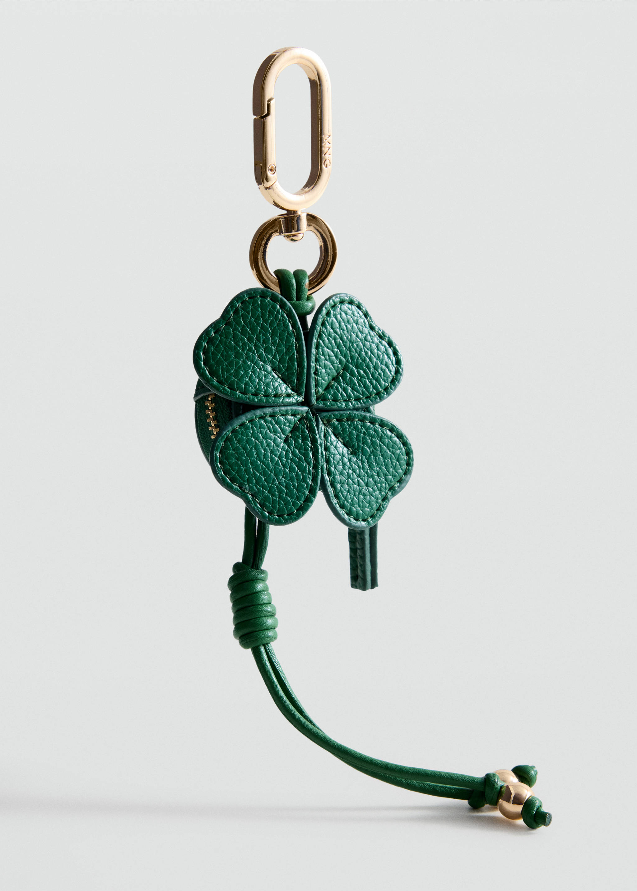 Clover coin purse keyring - Details of the article 1, Green. Ref: 37046748-00.
