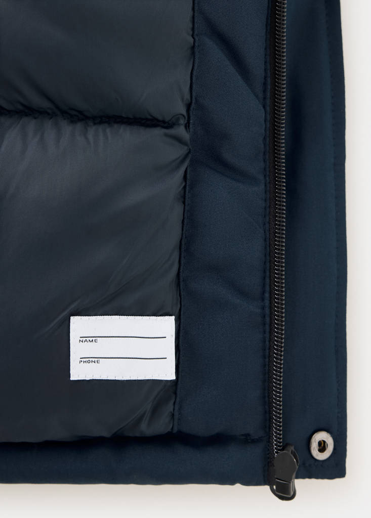 Pocket quilted jacket — Navy