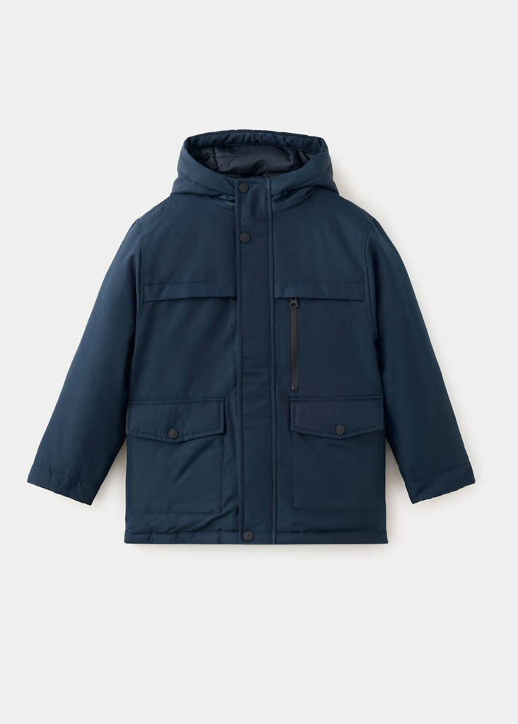 Pocket quilted jacket — Navy