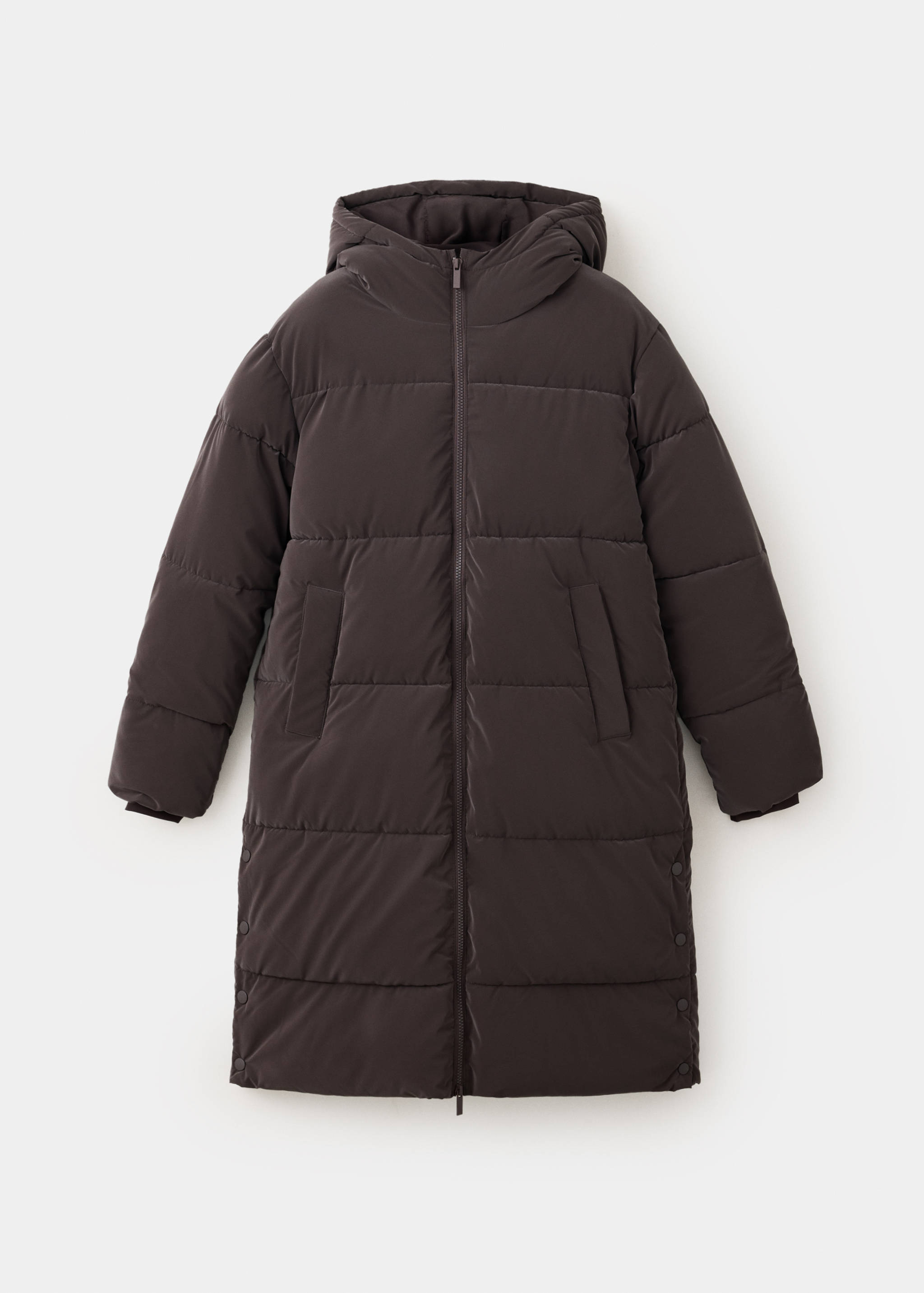 Detachable hood long anorak - Article without model
