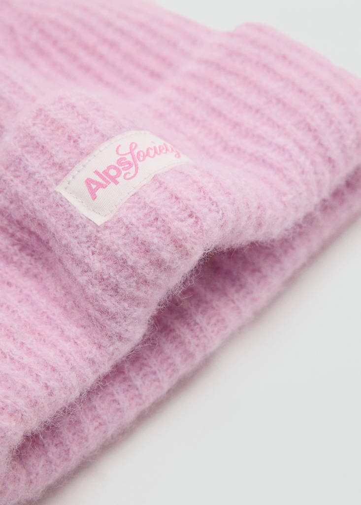 Rib-knit cap
