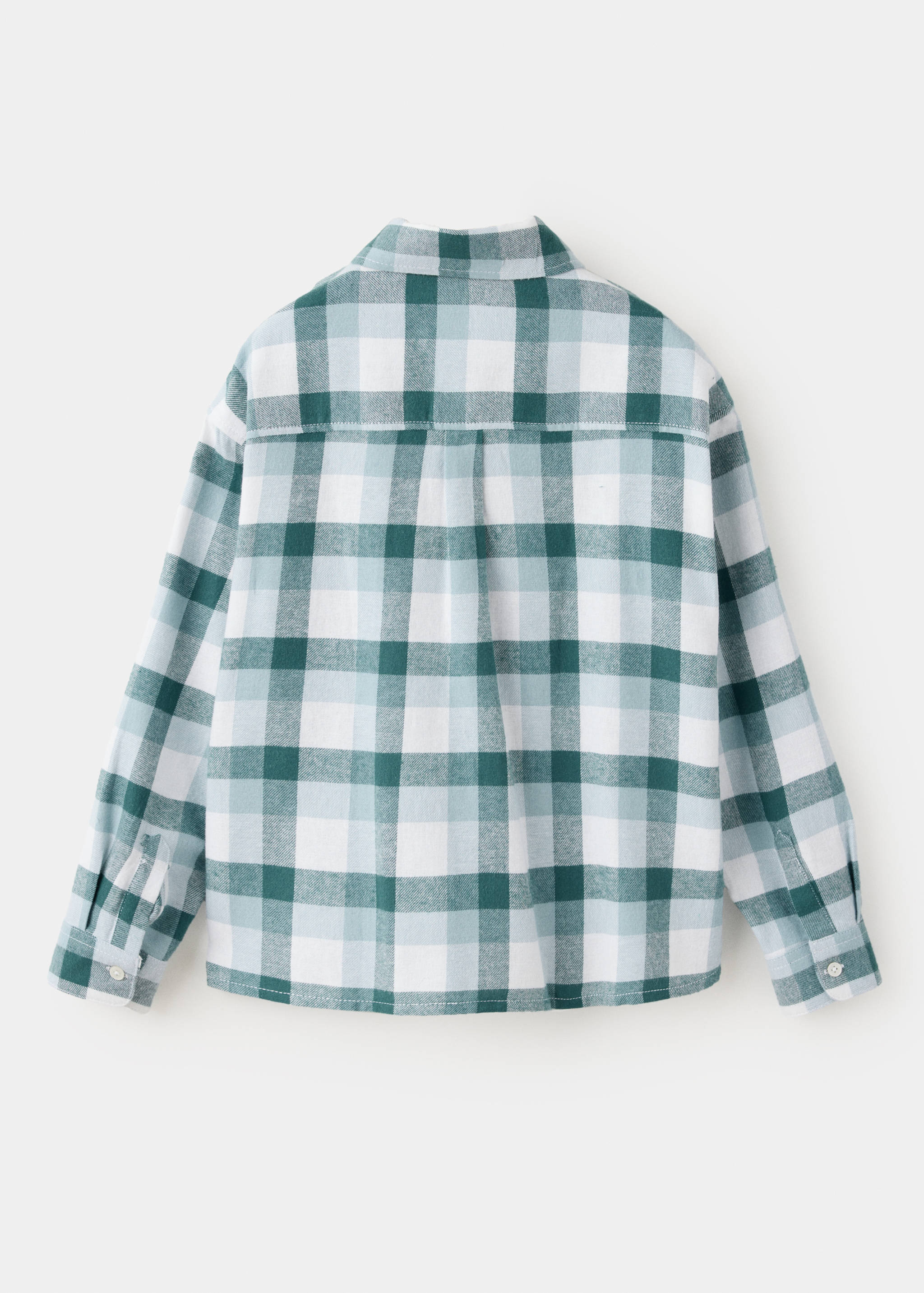 Cotton check shirt - Reverse of the article