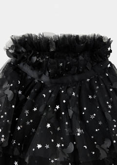 Halloween bat tulle cape — Black 5